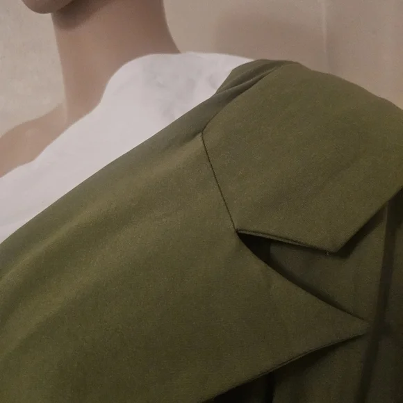 Miss Circle Zola Olive One Sleeve Blazer Dress - Picture 7 of 11